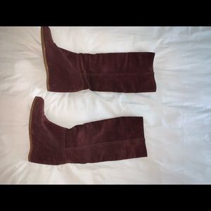 THE ORIGINAL CAR SHOE SUEDE BOOTS. NEVER WORN